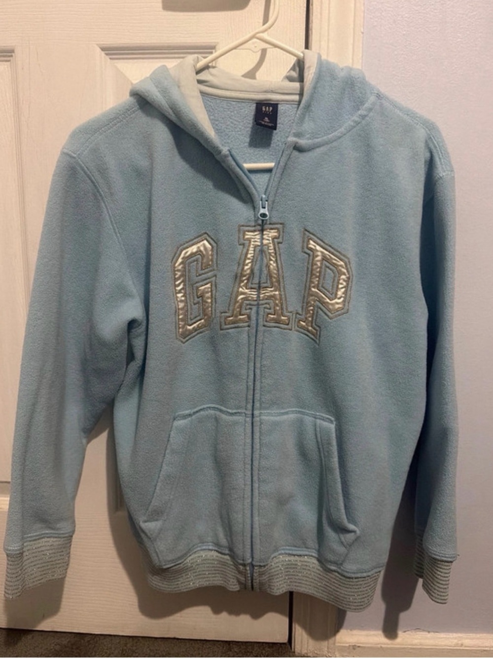Light blue GAP fleece hoodie